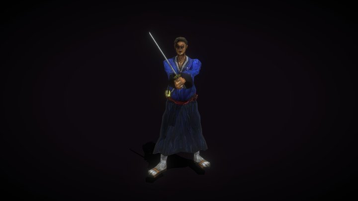 PS1_Samurai 3D Model