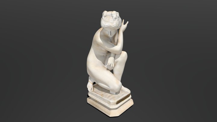 Crouching Venus  - 3D model