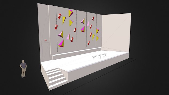 The Ville Climbing Wall Orig Det. 3D Model