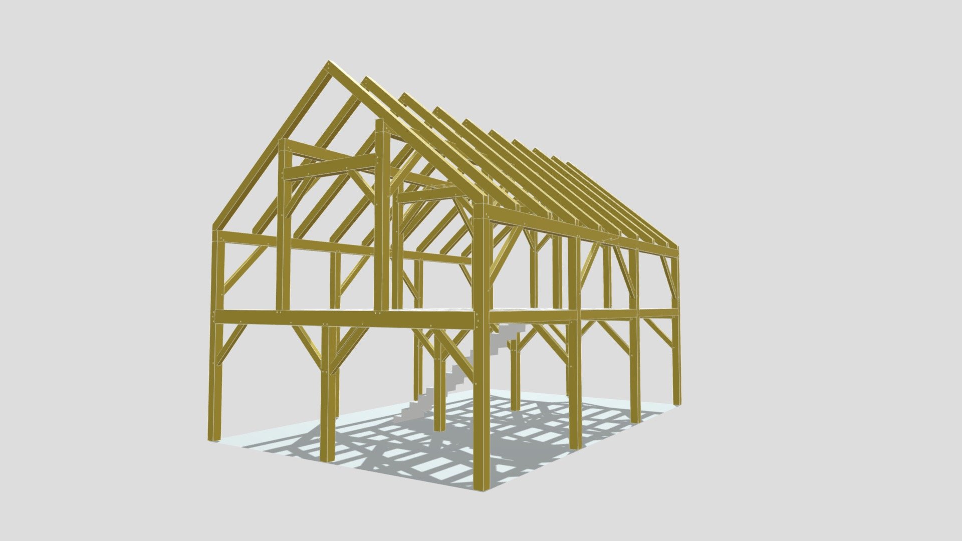 24x36 Heavy Timber Barn (8707)