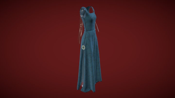 Dress #2 (La Dame à la licorne) 3D Model