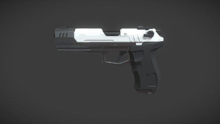 Hi-Tech Pistol 3D Model