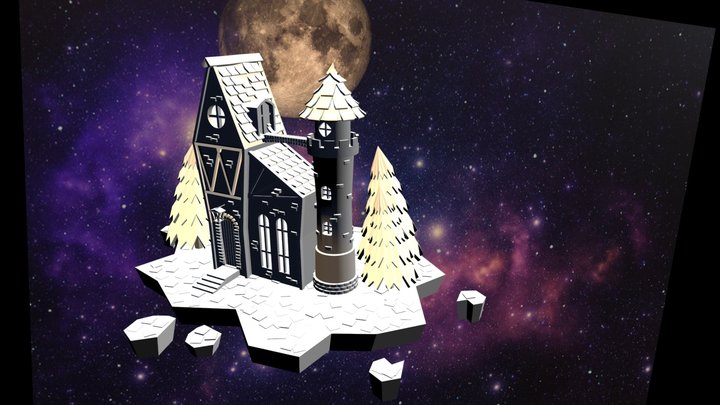 Low_Poly_Castle 3D Model