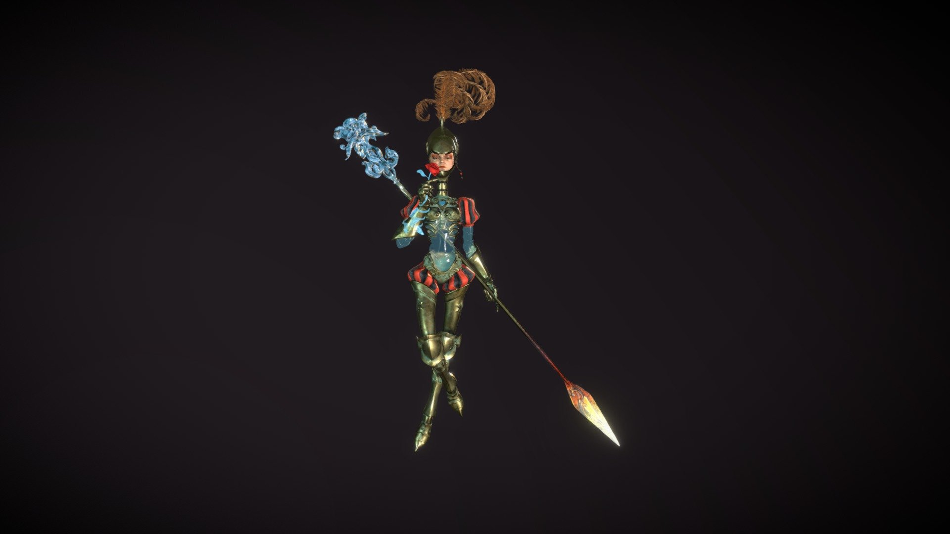 Lady Of Hearts - 3d Model By Sergenald [2539ffb] - Sketchfab