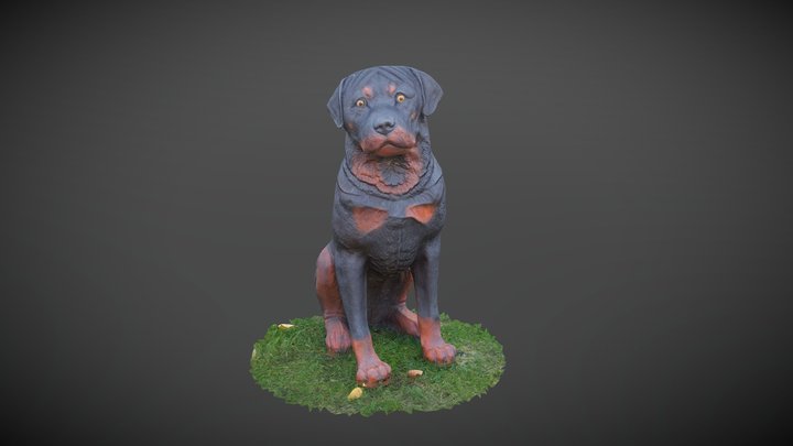 Plastic Dog 3D Model
