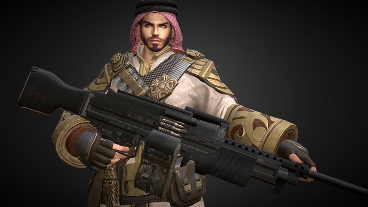 Man C All Stand 3D Model