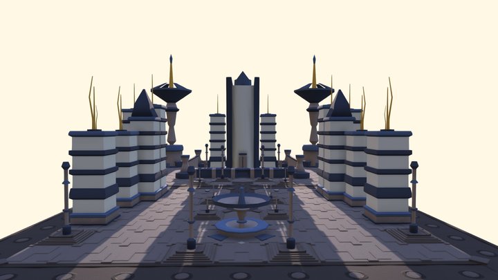 Sci-fi City Modular Kit 3D Model