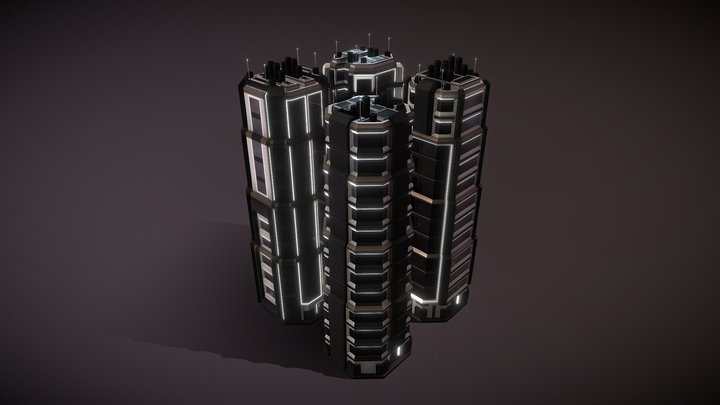 Apartment Houses - Level Four Pack – Free 3D Model STL