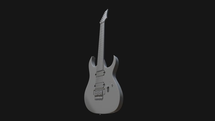 Pratt porfolio: 7 String Guitar 3D Model