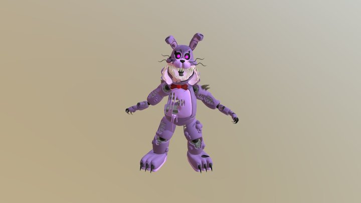 Twisted Bonnie 3D Model