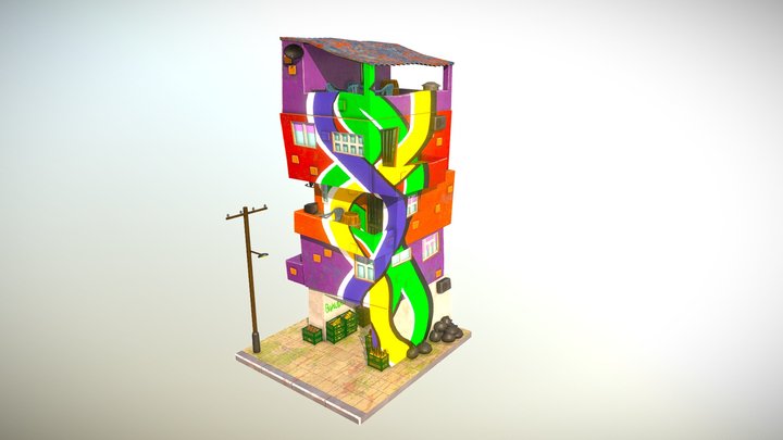 Funky Favela 3D Model