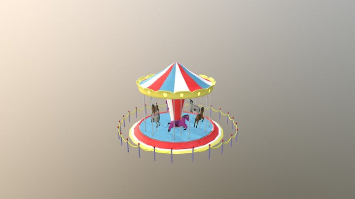 Merry Go Round 3D Model