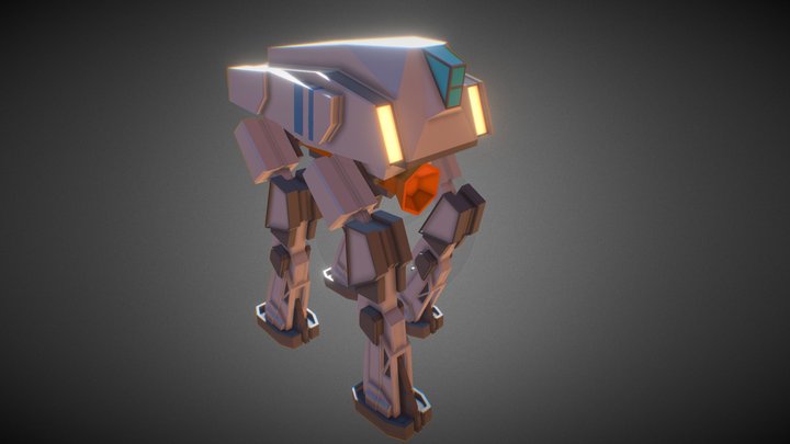 Walker Robot 3D Model