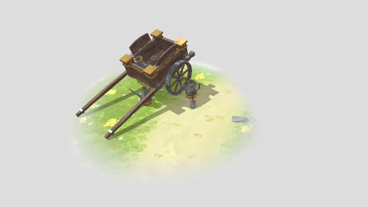 [Student Work] Dwarf Woodcart 3D Model