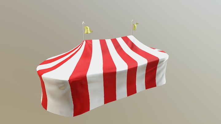 3917 Circus Tent 3D Model