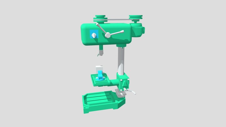 Drill Machine 3D Model