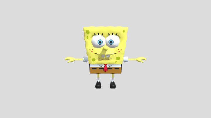 Spongebob for prisma 3d 3D Model