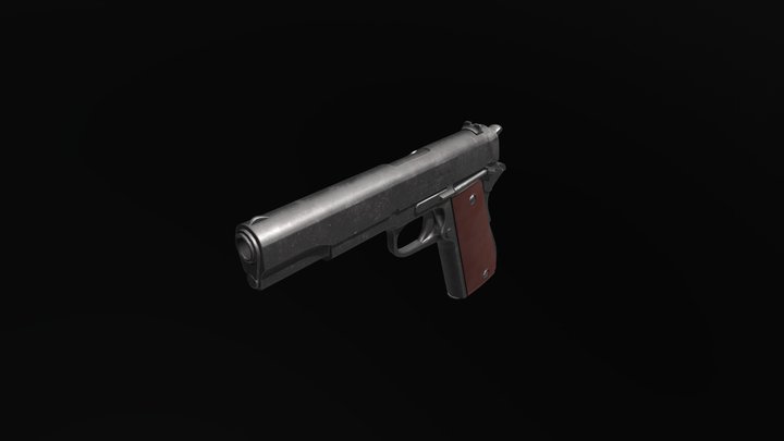 M1911A1 Pistol 3D Model