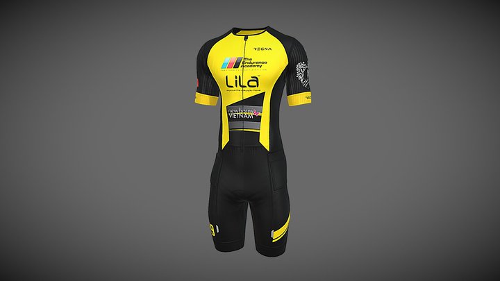 Tri Suit_Open Zip 3D Model