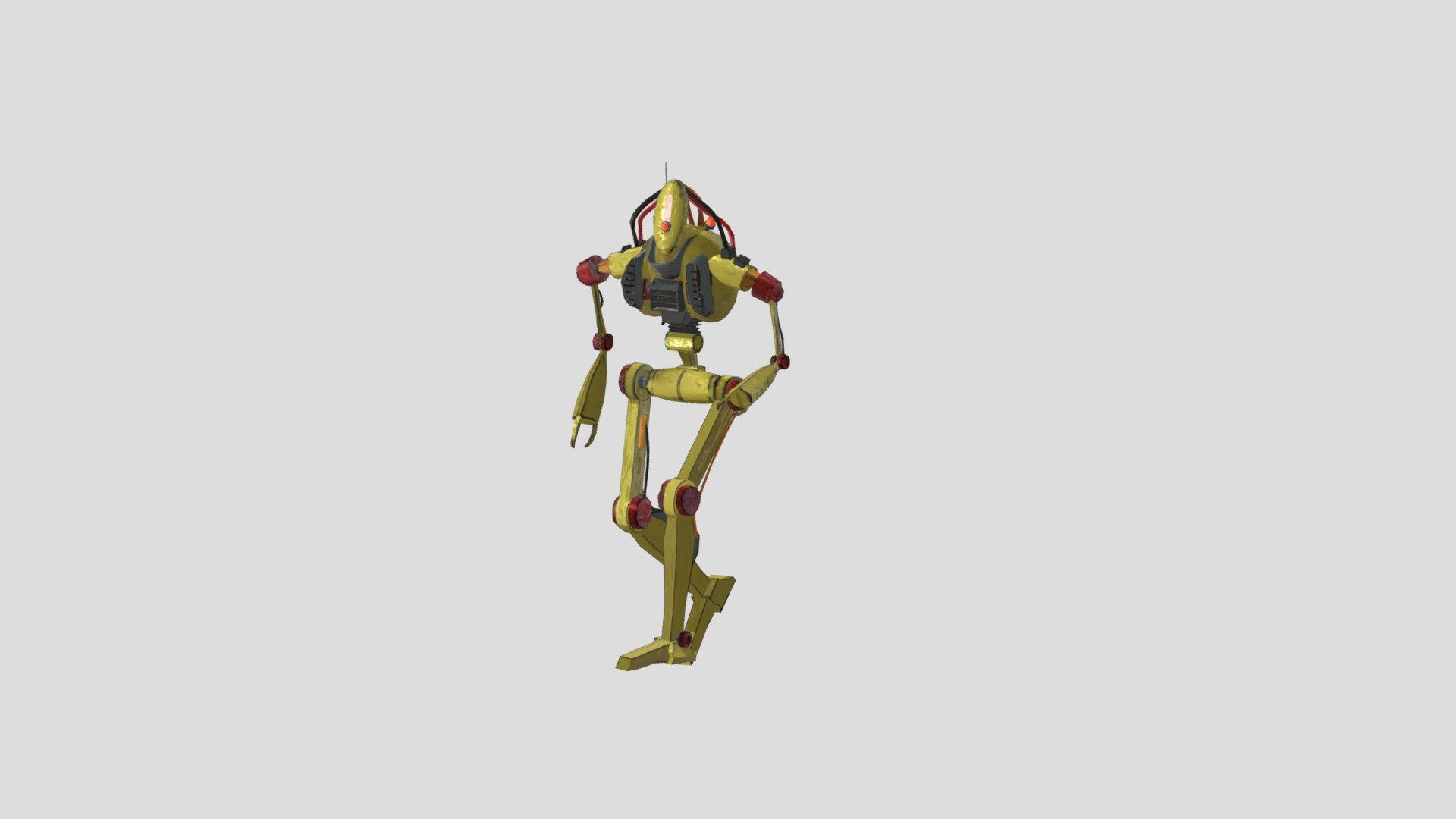 Yelow old robot