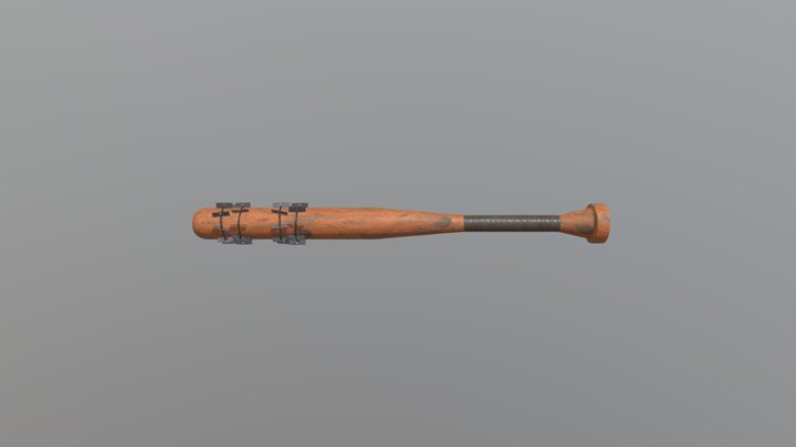 Sharp Baseball Bat 3D Model