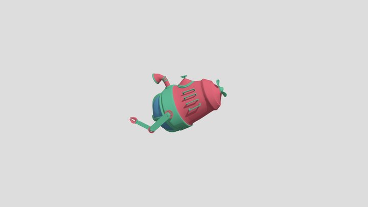 Final Animated Sub 3D Model
