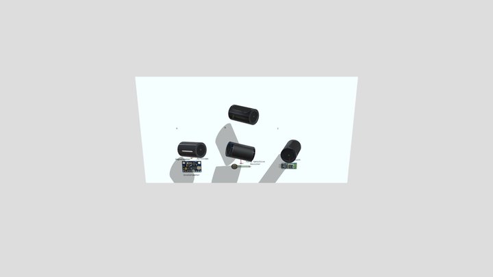 PhysioTrainer detailed Sensor with components 3D Model