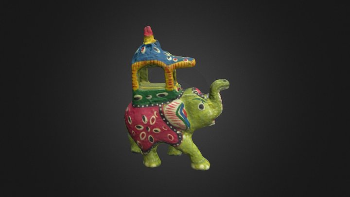 Toy Elephant 3D Model