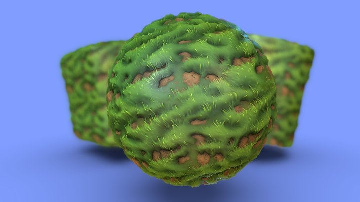 Stylized PBR Texture / Material Ground 3D Model