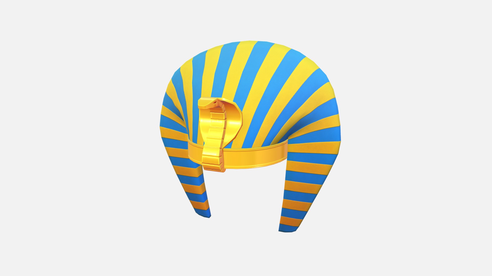 3D model Pharaoh Hat - This is a 3D model of the Pharaoh Hat. The 3D model is about sunburst chart.