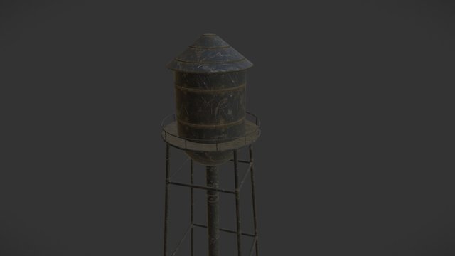 Water Tower 3D Model