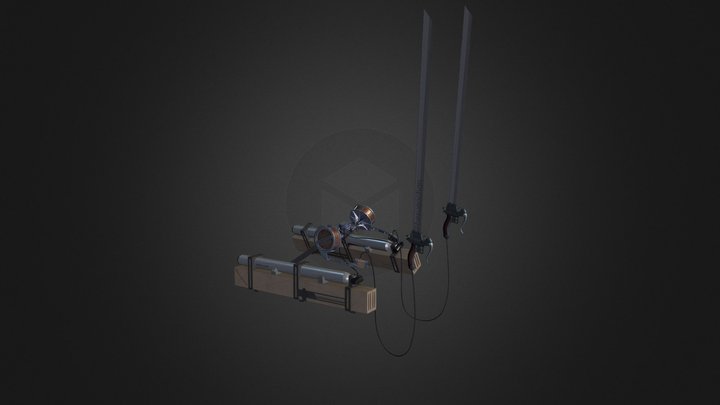 SNK 3D Maneuver Gear 3D Model