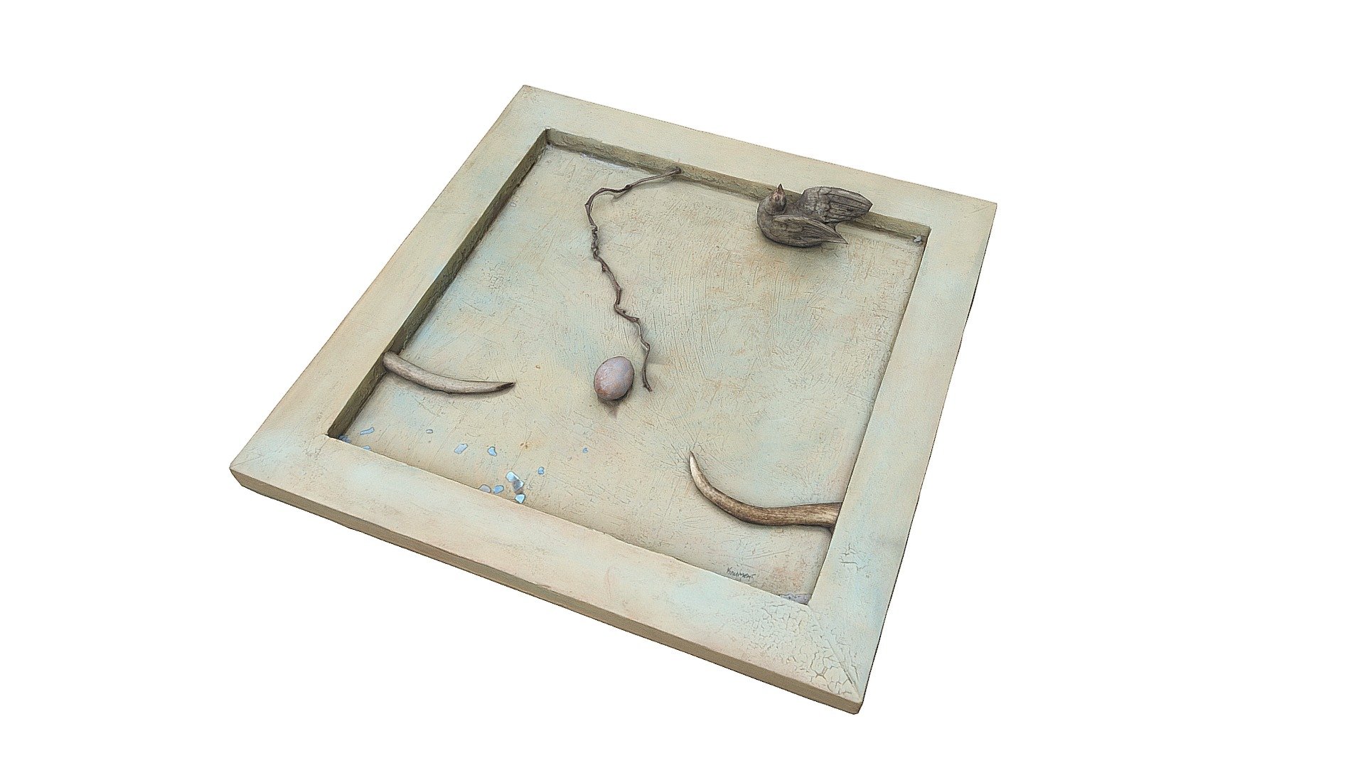 Sculpture 3D Painting Bird - by Kliment Atanasov