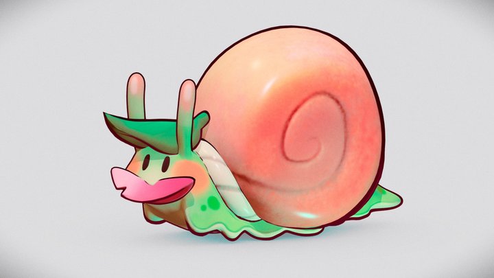Little Snail 3D Model