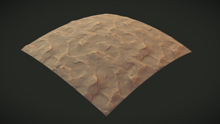 Stylized Ground Material (tiled textures) 3D Model
