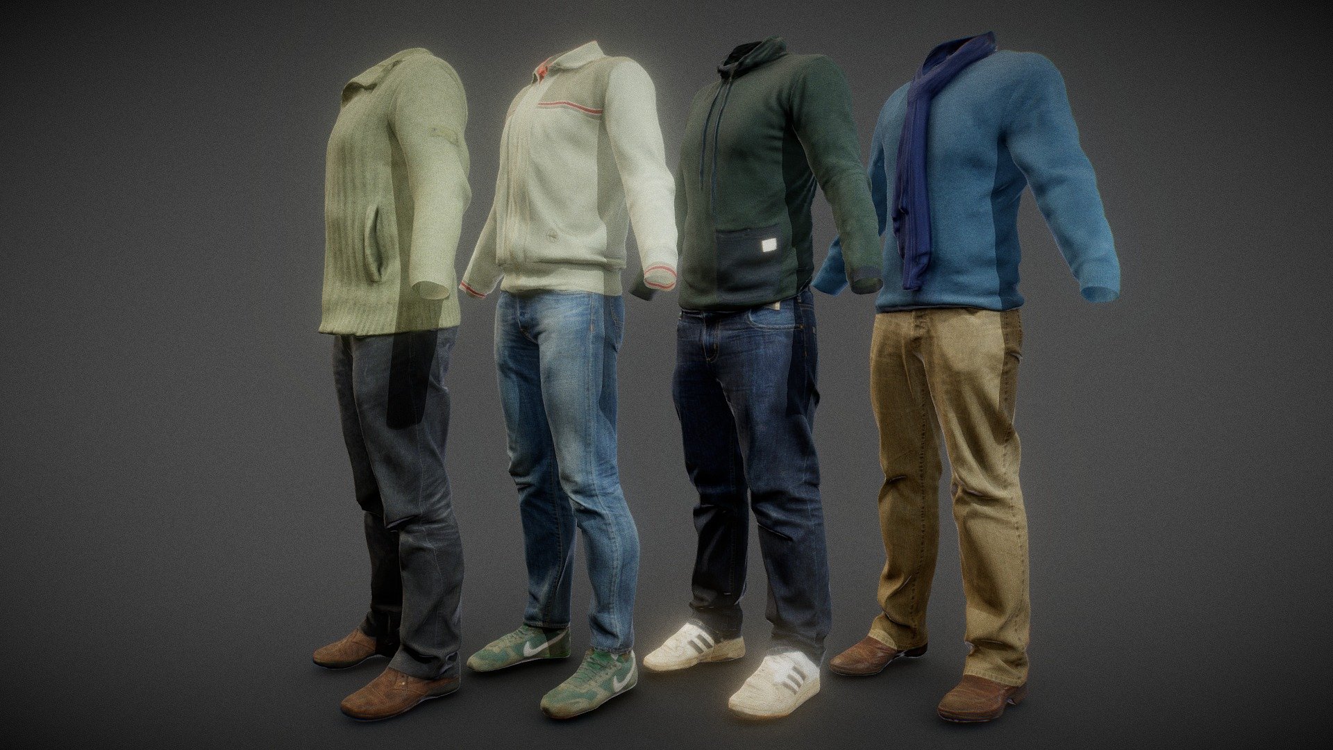 Male Clothing Collection V3 Buy Royalty Free 3d Model By Polygonal