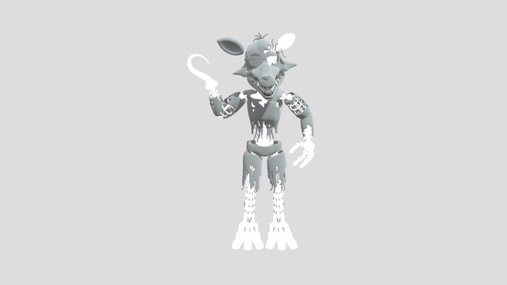 Withered Foxy 3D Model