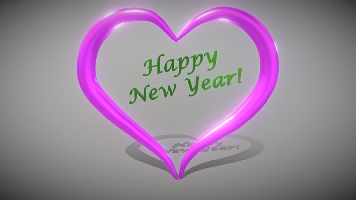 Happy New year 3D Model