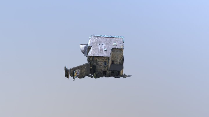 OId House Landerneau Brittany Middle-Age 3D Model