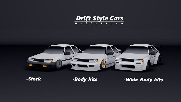 HellaFlush - Drift Style Car - FREE -2 3D Model