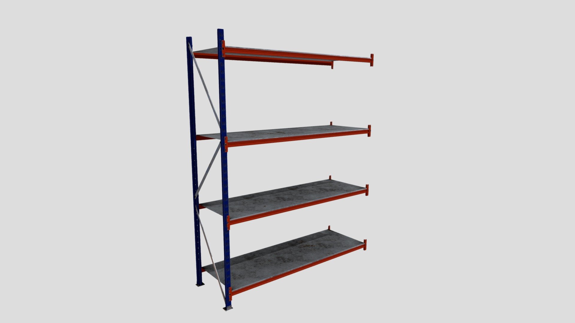 Industrial shelves Mecalux EXTENSION - 3D model by Burgot7 [2553c01 ...