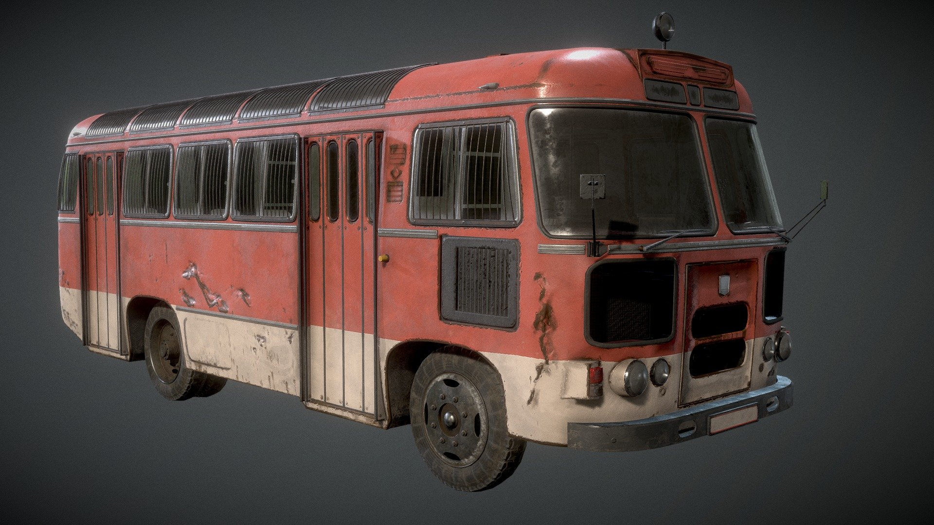 3D model Ikarus bus VR / AR / low-poly