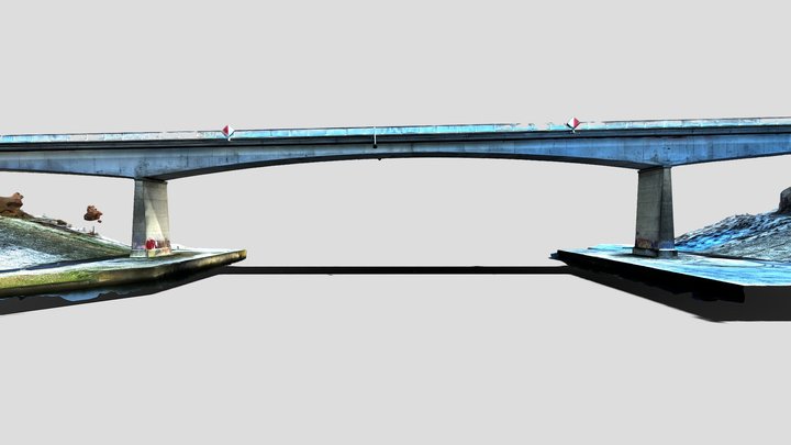 3D bridge model of the Gellik-Kompveld-brug 3D Model