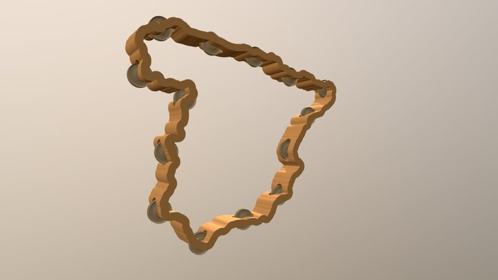 Pandereta / Tambourine 3D Model