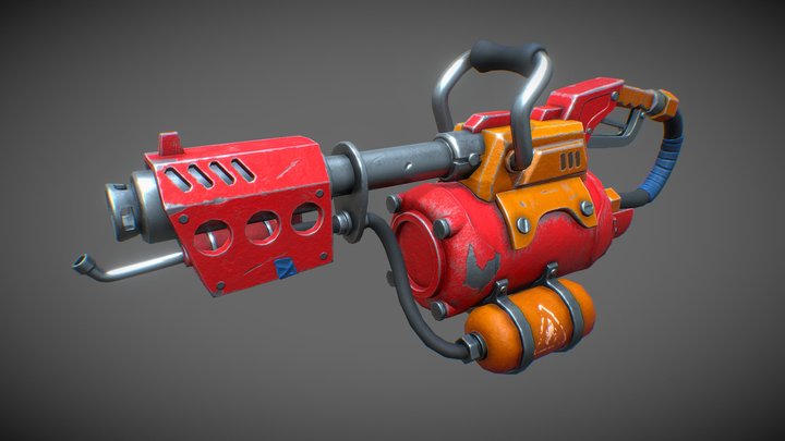 Flamethrower "Phoenix" 3D Model