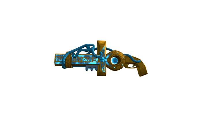 CyberPunk Egypt shooter shotgun 3D Model