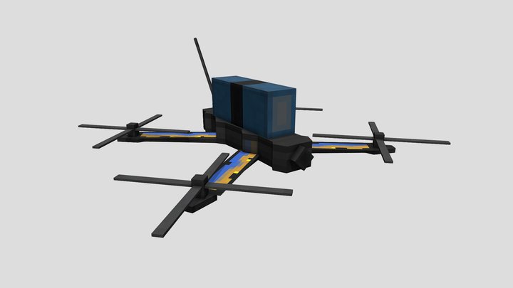 FPV Drone (Cubed) 3D Model