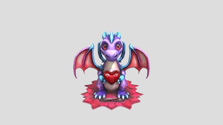 Heartwarming Dragon 3D Model