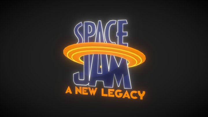 SPACE JAM a new legacy Logo 3D Model