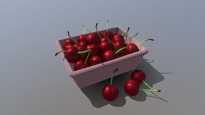 Cherries 3D Model